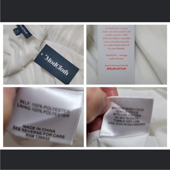 Last chance  White Long Sleeve Dress - Picture 9 of 13